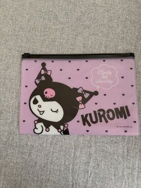 Daiso Kuromi Purple Pink Cosmetic Pouch